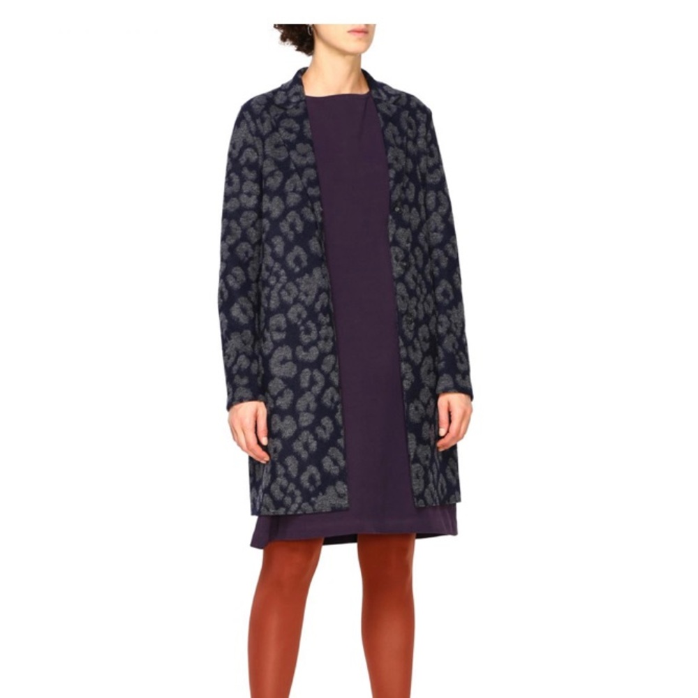 Harris Wharf London Animalier Coat Size 46IT